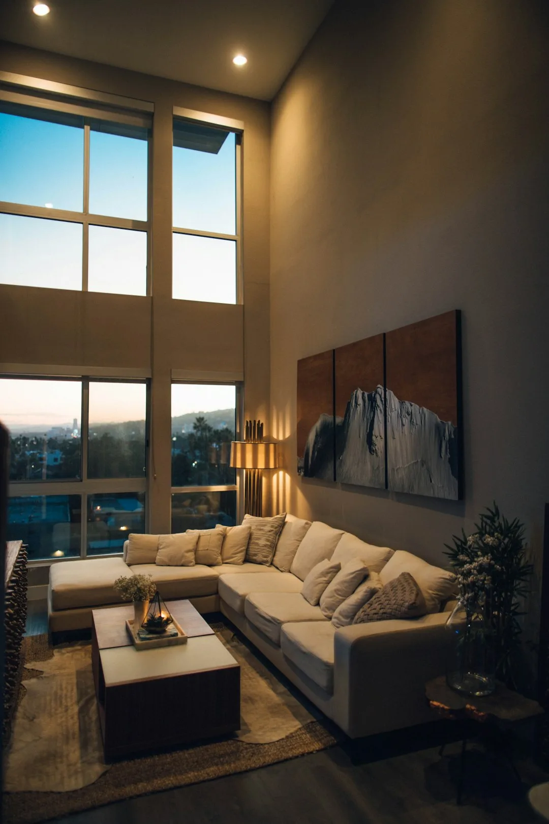 A dark moody interior